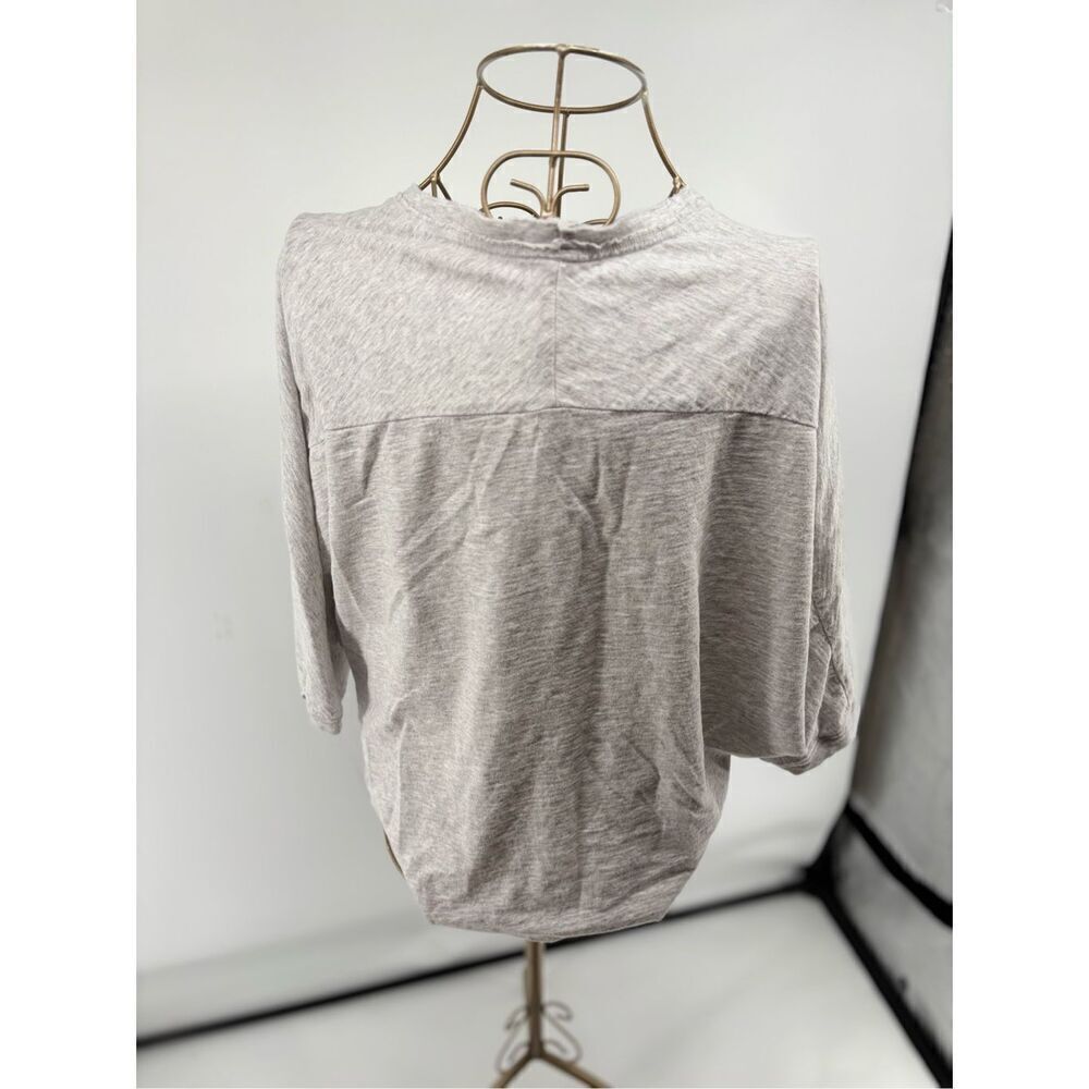 Aerie gray raw hem 100% cotton t shirt size XS - Picture 8 of 9